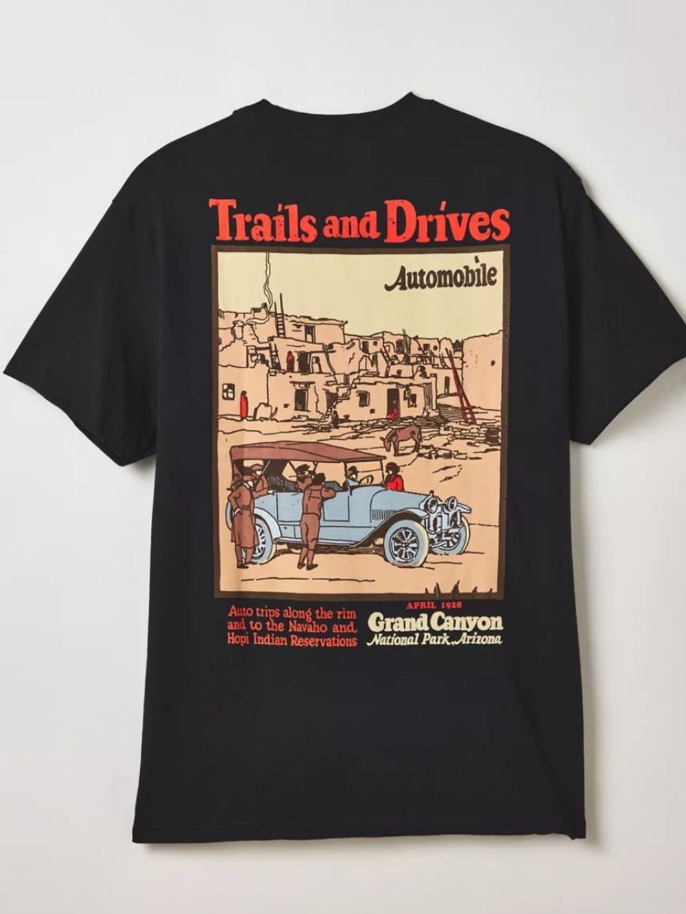 Urban Outfitters Grand Canyon Trails and Drives Vintage Graphic Tee Black